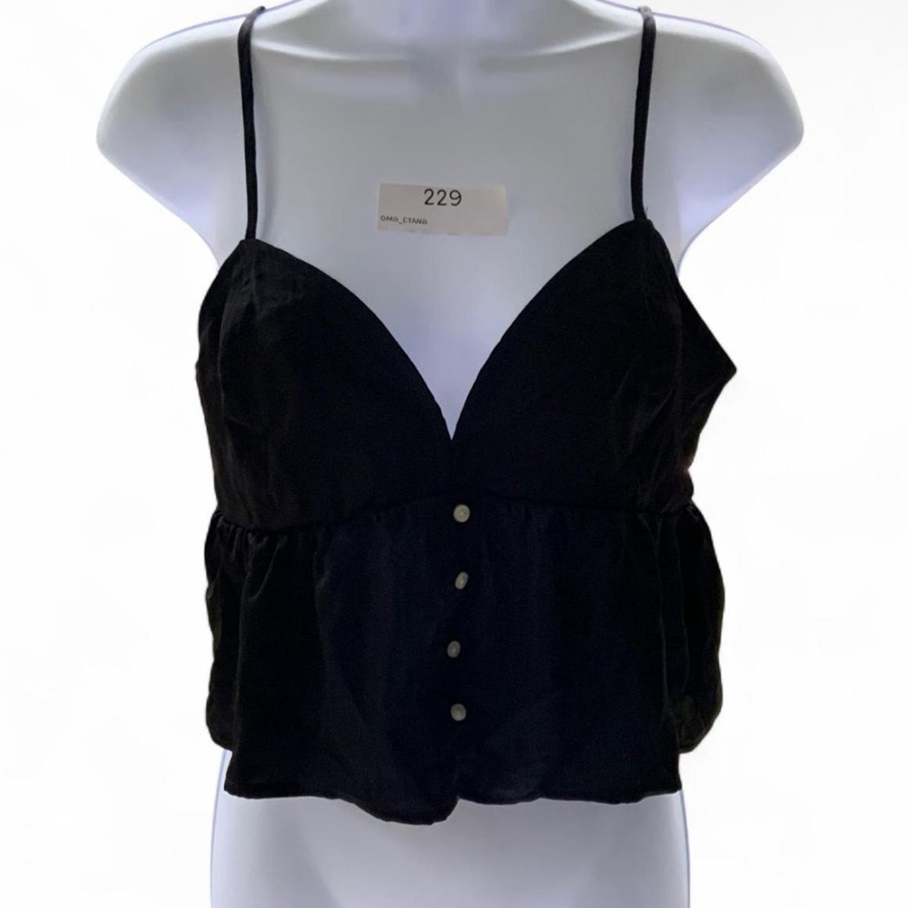 American Eagle Outfitters Black Sleeveless Camisole with adjustable straps